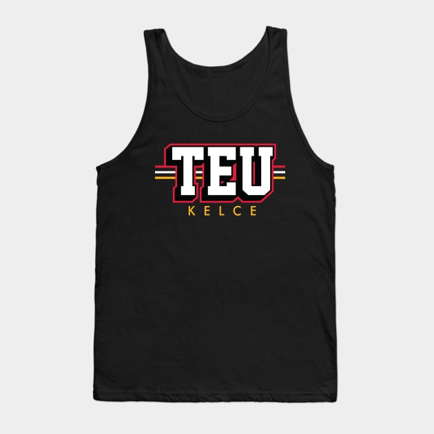 Tight End University - TEU - Travis Kelce - Kansas City Chiefs Tank Top by nicklower